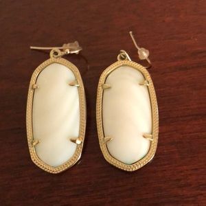 Opal white Kendra Scott Elle earrings